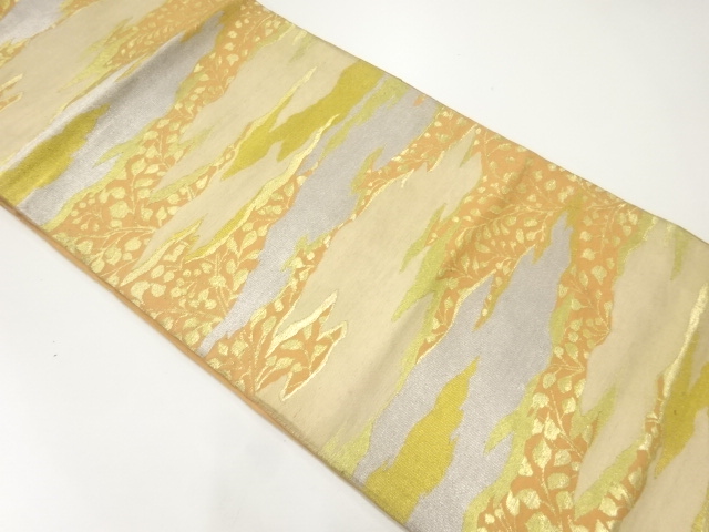 アンティーク　霞模様織出し袋帯（材料）